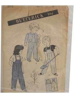 1930's Unisex/Childs Pattern