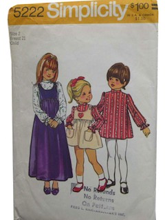 1970's Womens/Childs Pattern