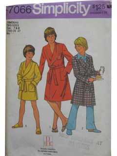 1970's Mens/Childs Pattern