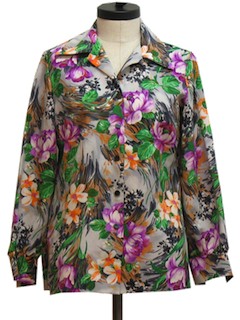 Womens floral Vintage Shirts. Authentic vintage Floral Shirts at ...