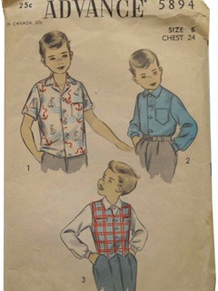 1940's Mens/Childs Pattern