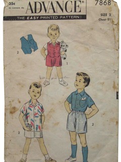 1950's Mens/Childs Pattern