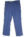 70s Vintage Haband Pants: 70s -Haband- Mens bright blue polyester twill ...