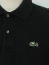 Vintage 80s Shirt: 80s -Lacoste- Mens black woven cotton short sleeve ...