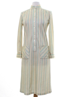 1970's Womens Knit House Dress