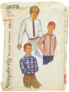 1950's Mens/Childs Shirt Pattern