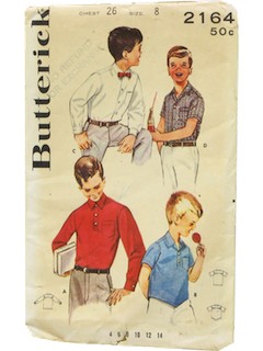 1950's Mens/Childs Shirt Pattern