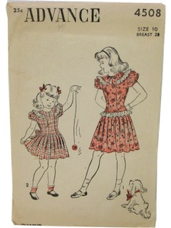 1940's Women/Childs Sewing pattern