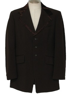 1970's Mens Brown Tuxedo Jacket