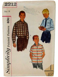 1960's Mens/Childs Shirt Pattern