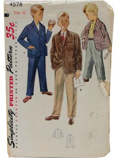 1950's Mens/Child Dress Pattern