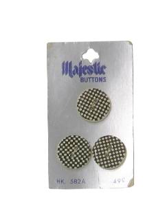 1960's Unisex Sewing Accessories - Mod Buttons