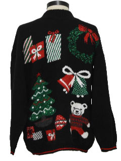 1980's Unisex Vintage Bear-ific Ugly Christmas Sweater