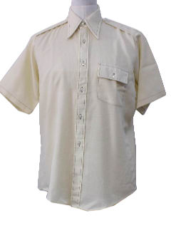 1970's Mens Solid Shirt