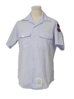 1990's Mens Military Style Work Shirt