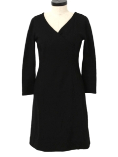 1960's Womens New Look little Black Cocktail Dress