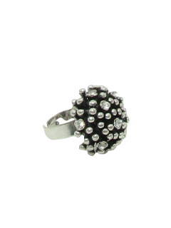 1970's Womens Accessories Jewelry - Mod Silver Ring