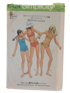 1970's Womens Girls Pattern