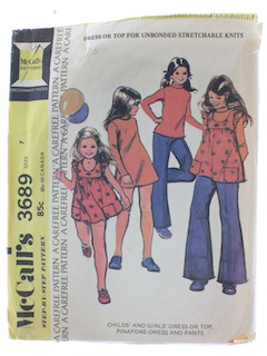 1970's Womens Girls Pattern