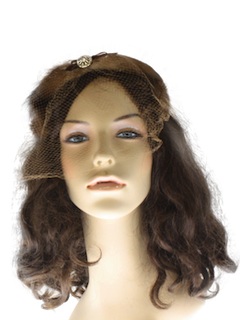 1960's Womens Accessories - Fur Half Hat