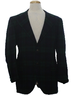 1970's Mens Wool Blazer Sport Coat Jacket