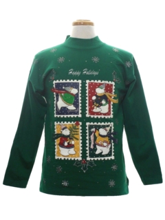 1980's Unisex Bear-riffic Ugly Christmas Sweatshirt
