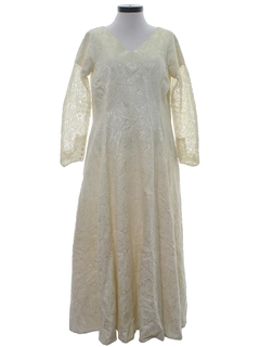 1950's Womens Wedding Maxi Dress