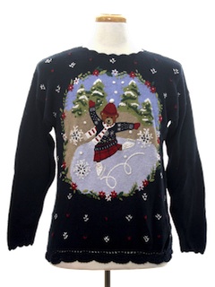 1980's Unisex Bear-riffic Ugly Christmas Sweater
