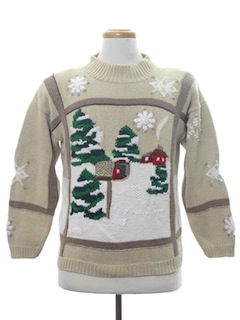 1980's Unisex Country Kitsch Ugly Christmas Sweater