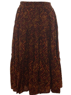 1980's Womens Hippie Style Skirt