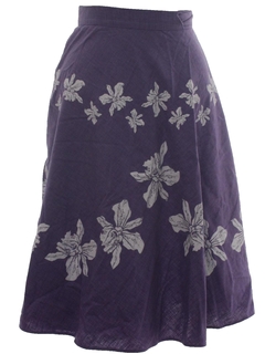1980's Womens Hawaiian Wrap Skirt