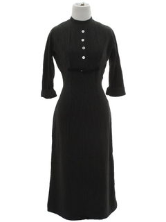 1960's Womens Wool Wiggle Dress