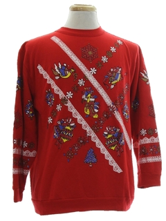1980's Unisex Vintage Ugly Christmas Sweatshirt