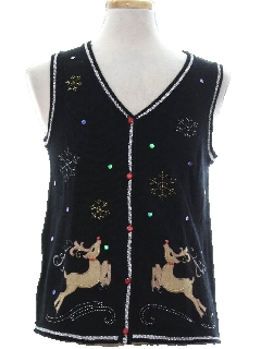 1980's Unisex Ugly Christmas Sweater Vest