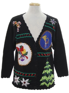 1990's Unisex Designer Ugly Christmas Cardigan Sweater