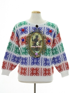 1980's Unisex Vintage Krampus Ugly Christmas Sweater