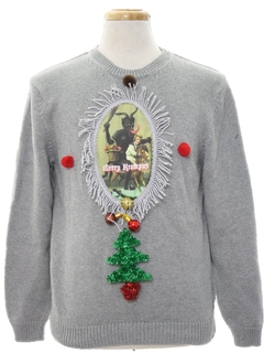 1980's Mens Krampus Ugly Christmas Sweater