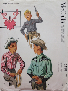 1960's Mens/Childs Western Pattern