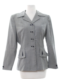 1940's Womens Wool Poplin Jacket