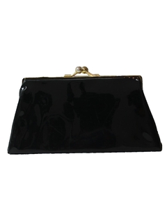 1960's Womens Accessories - Patent Leather Clutch Purse