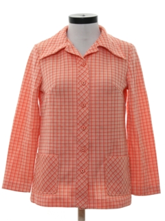 1970's Womens Knit Leisure Shirt Jacket