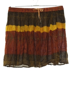 1990's Womens Mini Hippie Broomstick Skirt