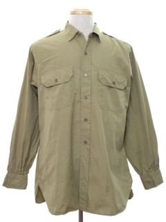 1960's Mens Military Shirt