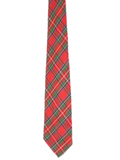 1960's Mens Plaid Necktie