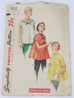 1950's Womens Maternity Pattern