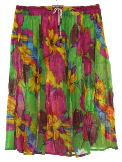 1980's Womens Broomstick Skirt