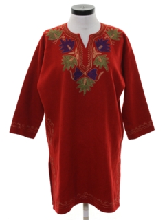 1980's Womens Indian Ethnic Salwar Kameez A-line Dress