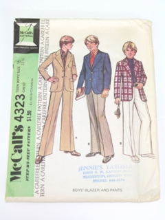 1970's Mens/Teen Child Pattern
