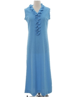 1970's Womens Maxi Knit Cocktail Dress