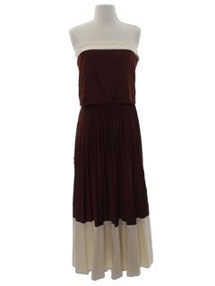 1970's Womens Prom Or Cocktail Maxi Dress
